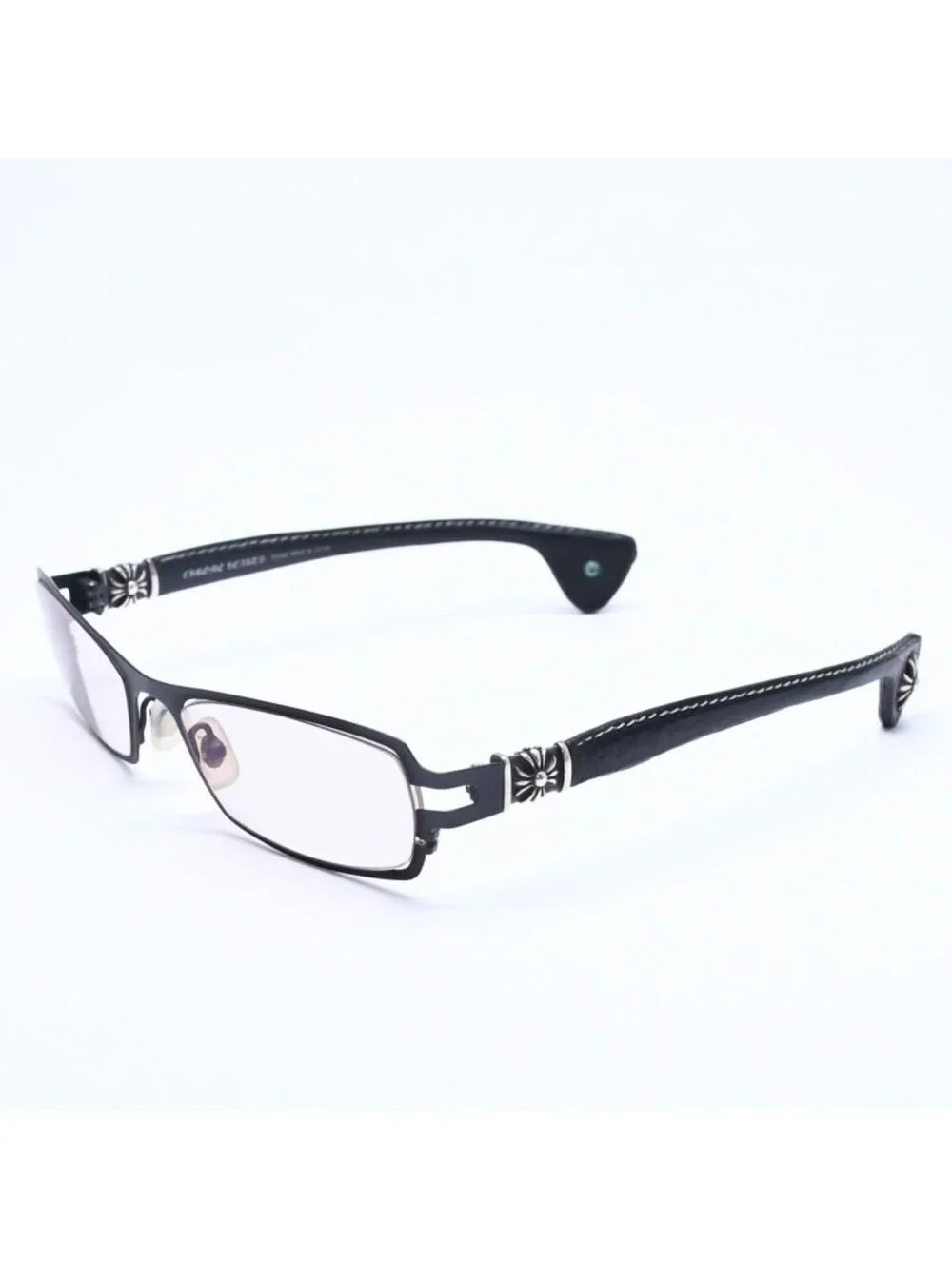 Chrome Hearts M Diver 2 CH Plus Temple Leather Sunglasses Eyewear 925 Sterling
